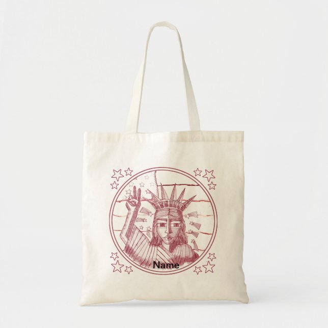 Bolsa Tote Liberdade para a paz (Frente)