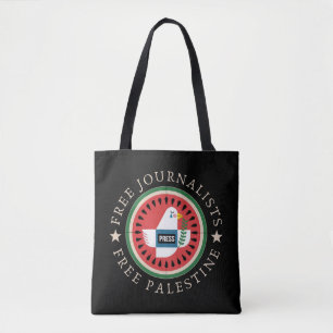 Bolsa Tote Libertando Jounalistas da Palestina
