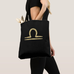 Bolsa Tote LIBRA Ouro Setembro Outubro Astrologia de Nascimen