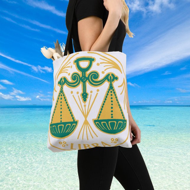 Bolsa Tote Libra Signo do Zodíaco em um (Star sign Libra shoulder bag)