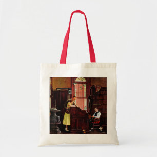 Bolsa Tote Licença de casamento por Norman Rockwell