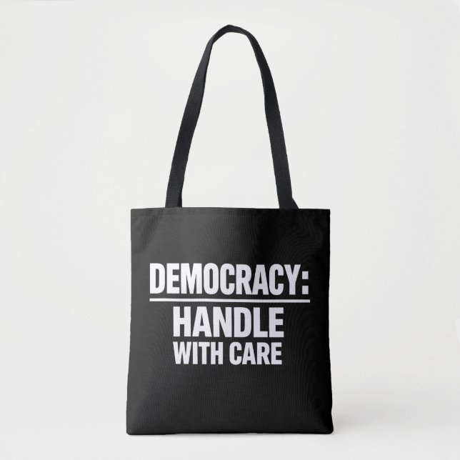 Bolsa Tote Lide com a Democracia com Cuidado (Frente)