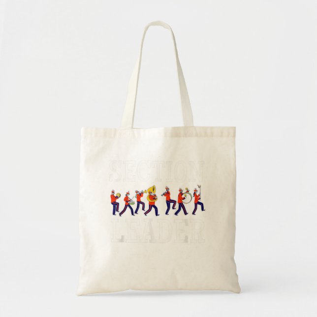 Bolsa Tote Líder da Seção Marching Banda Drummer134 (Frente)