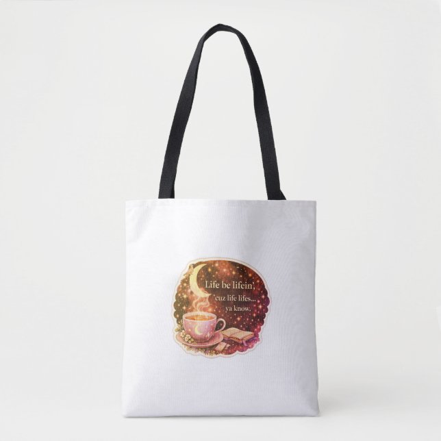Bolsa Tote Life Be Lifein.  V2. Camiseta (Frente)