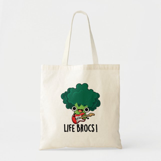 Bolsa Tote Life Brocs Funny Veggie Broccoli Pun (Frente)