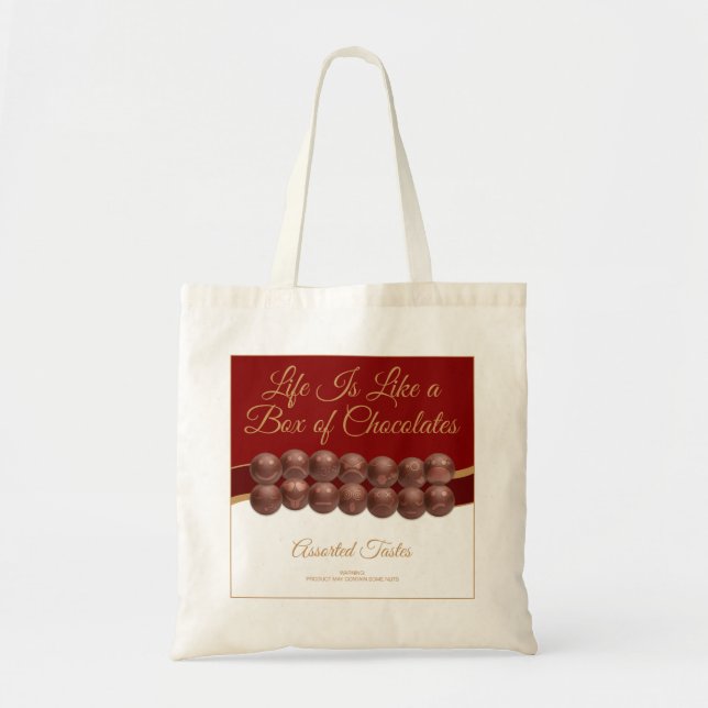 Bolsa Tote Life Is Like a Box of Chocolates (Frente)