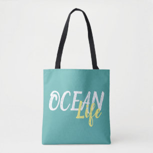 Bolsa Tote LIFE náutica bonito do OCEANO  