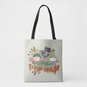 Bolsa Tote Liga da Justiça Chibi Holiday Cookie Chase