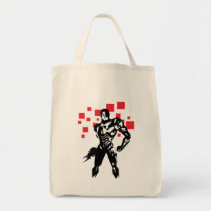 Bolsa Tote Liga da Justiça Cyborg Digital Noir Pop Art