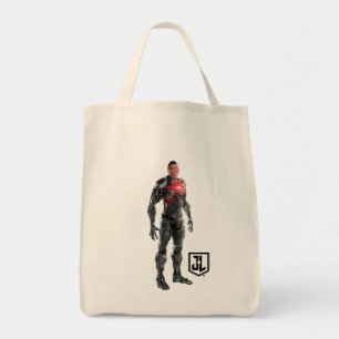 Bolsa Tote Liga da Justiça Cyborg Em Battlefield