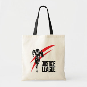 Bolsa Tote Liga da Justiça   Flash executando o Noir Pop Art