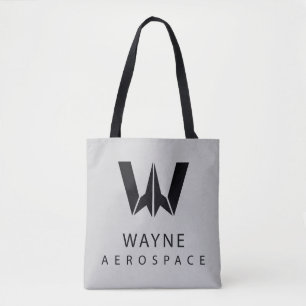 Bolsa Tote Liga da Justiça   Logotipo aeroespacial Wayne