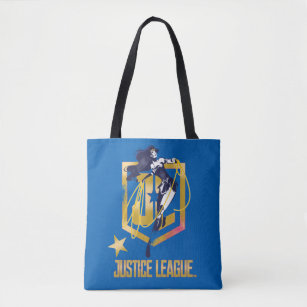 Bolsa Tote Liga da Justiça   Mulher Maravilha Logotipo JL Pop