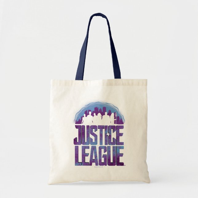 Bolsa Tote Liga da Justiça | Silhouette da Liga da Justiça (Frente)