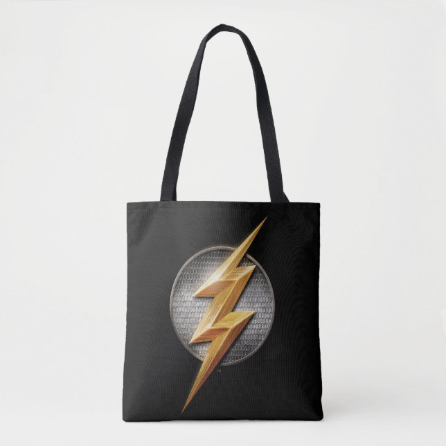 Bolsa Tote Liga da Justiça | Símbolo de Bolt Metálico Flash (Frente)