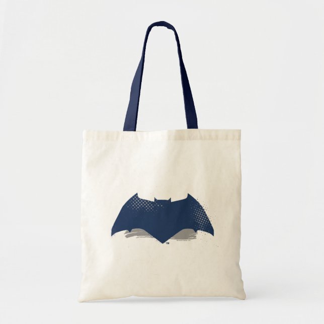 Bolsa Tote Liga da Justiça | Símbolo Pincel e Batman de Meio- (Frente)