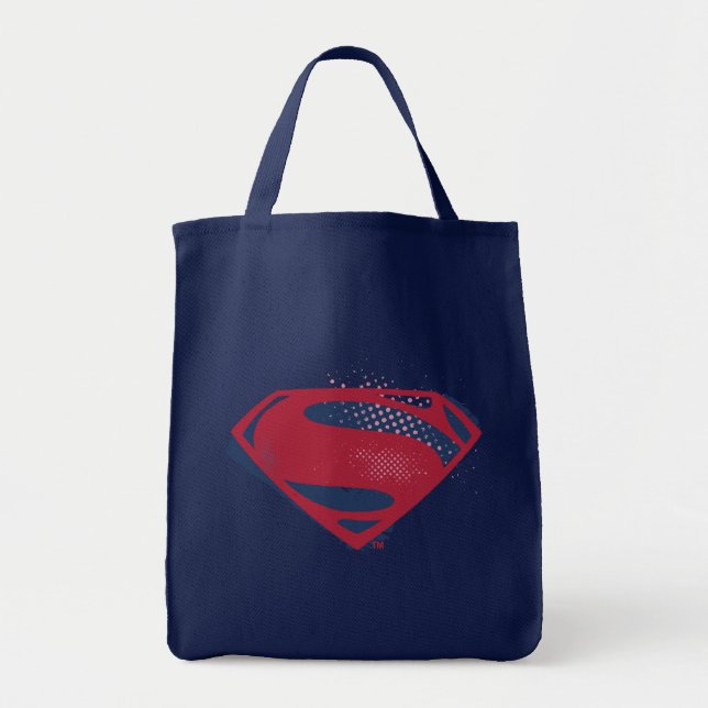 Bolsa Tote Liga da Justiça | Símbolo Superman Pincel e Meio-T (Frente)