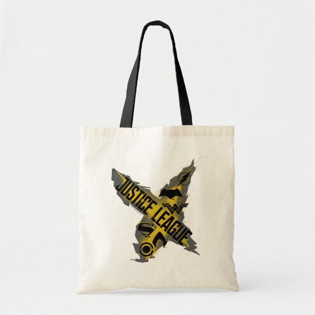 Bolsa Tote Liga da Justiça | Símbolos da Liga da Justiça e da (Frente)