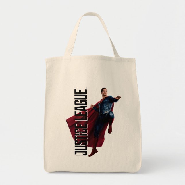 Bolsa Tote Liga da Justiça | Super-Homem No Campo De Batalha (Frente)