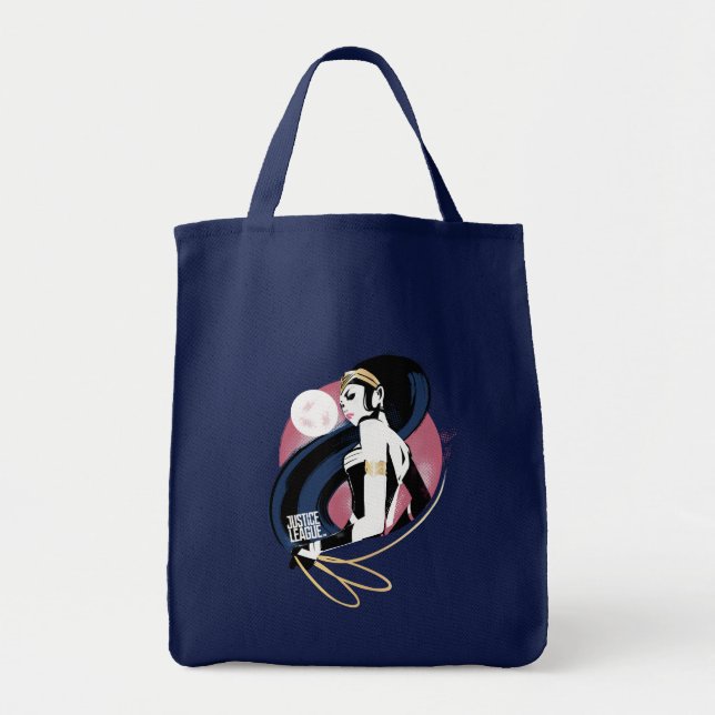 Bolsa Tote Liga da Justiça | Wonder Profile Pop Art (Frente)