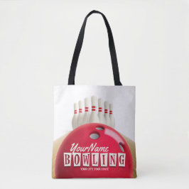 Bolsa Tote Liga Retroativa de Pinos de Bola de boliche Person