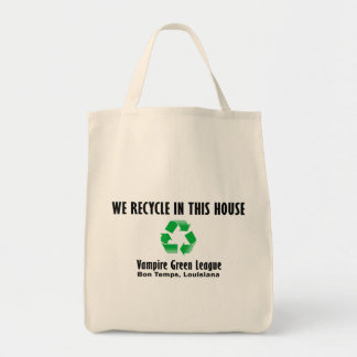 Bolsa Tote Liga verde do vampiro - nós recicl
