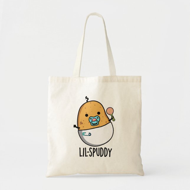 Bolsa Tote Lil-Spuddy Funny Potato Pun (Frente)