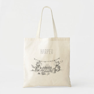 Bolsa Tote Lil Wolf Festa de aniversário Tote Bag