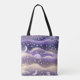Bolsa Tote Lilac Cream Moon Gentle Aesthetic
