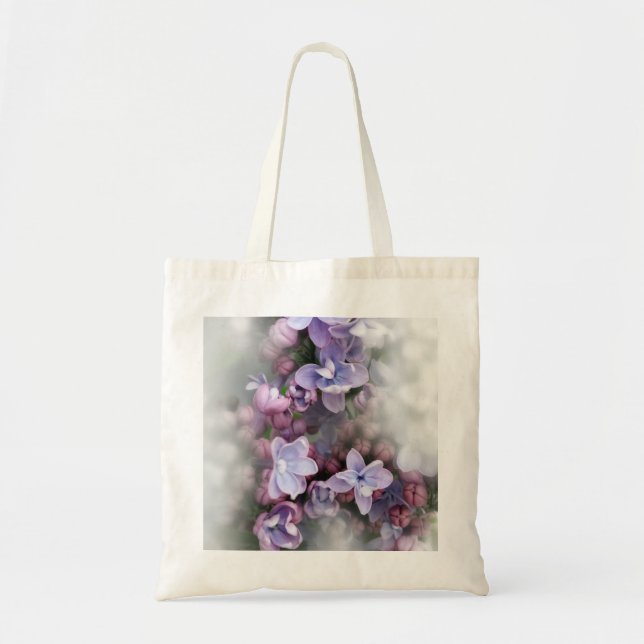 Bolsa Tote Lilac florescendo (Frente)