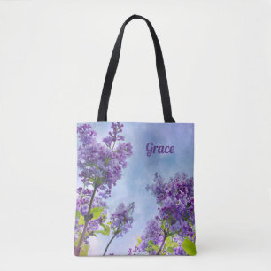 Bolsa Tote Lilac Inspiracional Harmonia e Grace