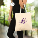 Bolsa Tote lilac-ombre-púrpura-madrinha-madrinha<br><div class="desc">A moderna suíte de convite de casamento roxo de Ombre lilac e favores românticos de casamento lilás de verão.</div>