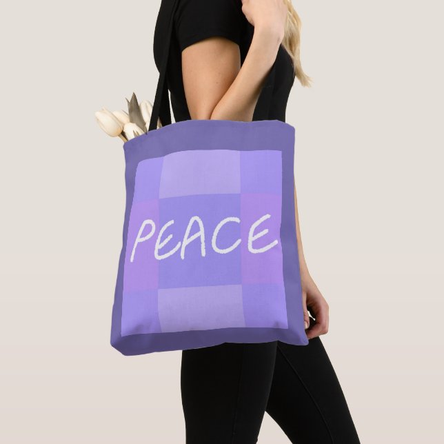 Bolsa Tote Lilac Peace (Close Up)