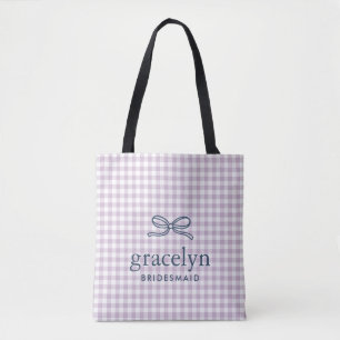 Bolsa Tote Lilac Roxo Ginga Laço Monograma
