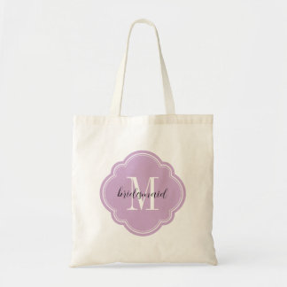 Bolsa Tote Lilac Roxo Monograma Bridesmaid Tote Bag