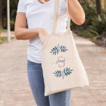 Bolsa Tote Lilac Watercolor Floral Monograma<br><div class="desc">Design de Monograma Floral por Aquarelas.</div>