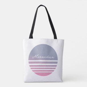 Bolsa Tote Lilaco Rosa Personalizado Sunset