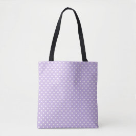 Bolsa Tote Lilás Suave com Bolinhas | Carrinho Ret