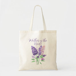 Bolsa Tote Lilases Aquarela Mãe da Noiva Casamento