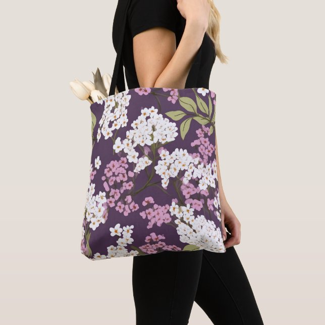 Bolsa Tote Lilases Em Roxo (Close Up)