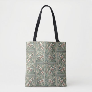 Bolsa Tote Lillies Dream Art Nouveau meia gota