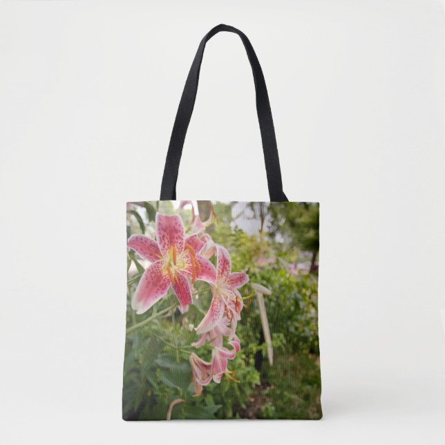 Bolsa Tote Lillies Rosa (Frente)