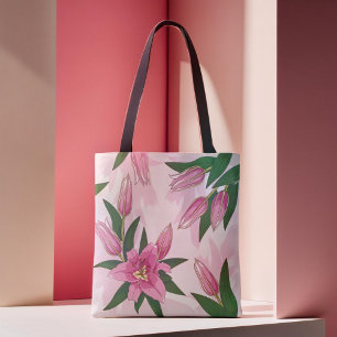 Bolsa Tote Lily Blooming Rosa