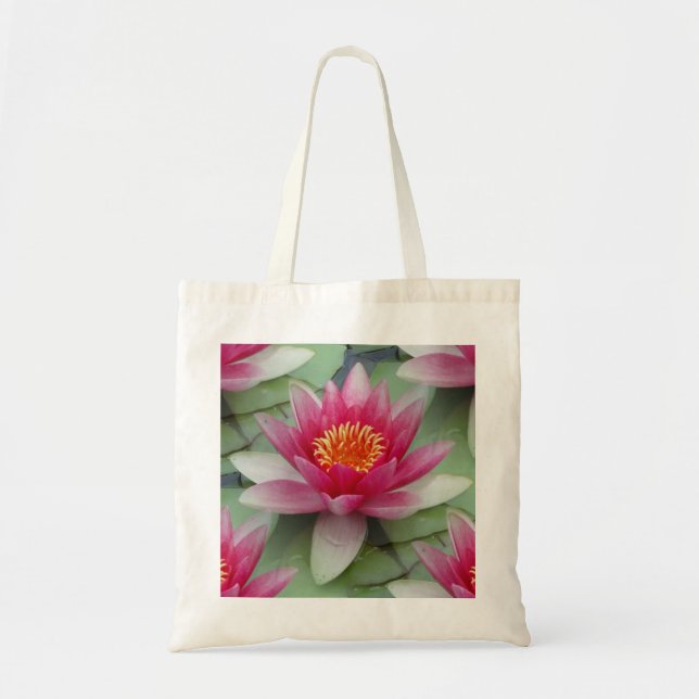 Bolsa Tote Lily de Água do Lotus Rosa (Frente)