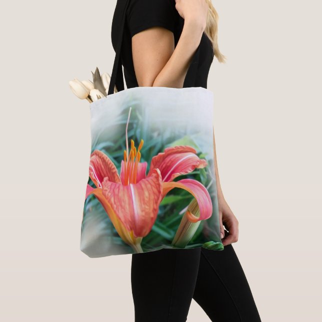 Bolsa Tote lily laranja (Close Up)