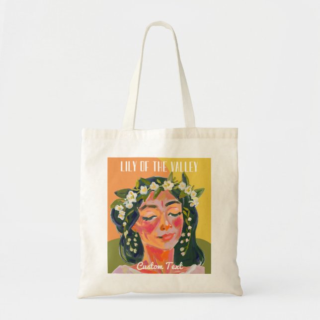 Bolsa Tote Lily of the Valley May Birth Month Flower Modern (Frente)