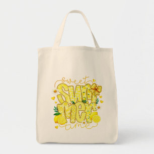 Bolsa Tote Lima Doce Verão Amarelo Aquarela Limão