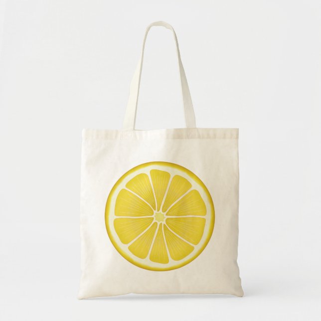 Bolsa Tote Limão de Citros Amarelo Sunshine (Frente)