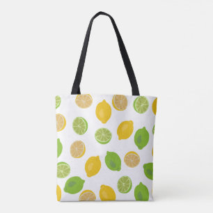 Bolsa Tote Limão e padrão do Limão