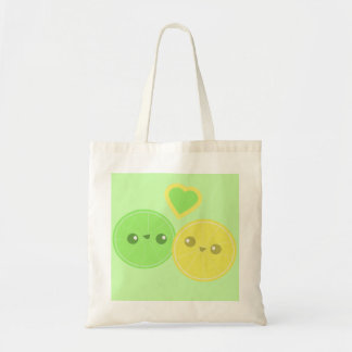 Bolsa Tote Limão Lemon Heart Kawaii tote bag